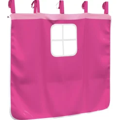 vidaXL Gordijnen voor hoogslaper met tunnel polyester roze
