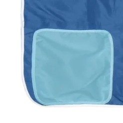vidaXL Gordijnen voor hoogslaper met tunnel en toren blauw
