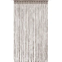 vidaXL Gordijn macramé 140x240 cm katoen taupe