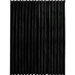 vidaXL Gordijn verduisterend met haken 290x245 cm fluweel zwart