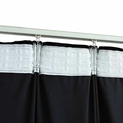 vidaXL Gordijn verduisterend met haken 290x245 cm fluweel zwart