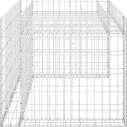 vidaXL Grasmaaieroverkapping met plantenbak 110x80x60cm staaldraad