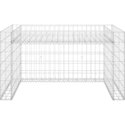 vidaXL Grasmaaieroverkapping met plantenbak 110x80x60cm staaldraad