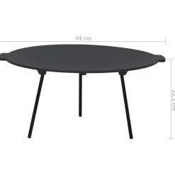 vidaXL Grillplaat Ø44 cm gietijzer