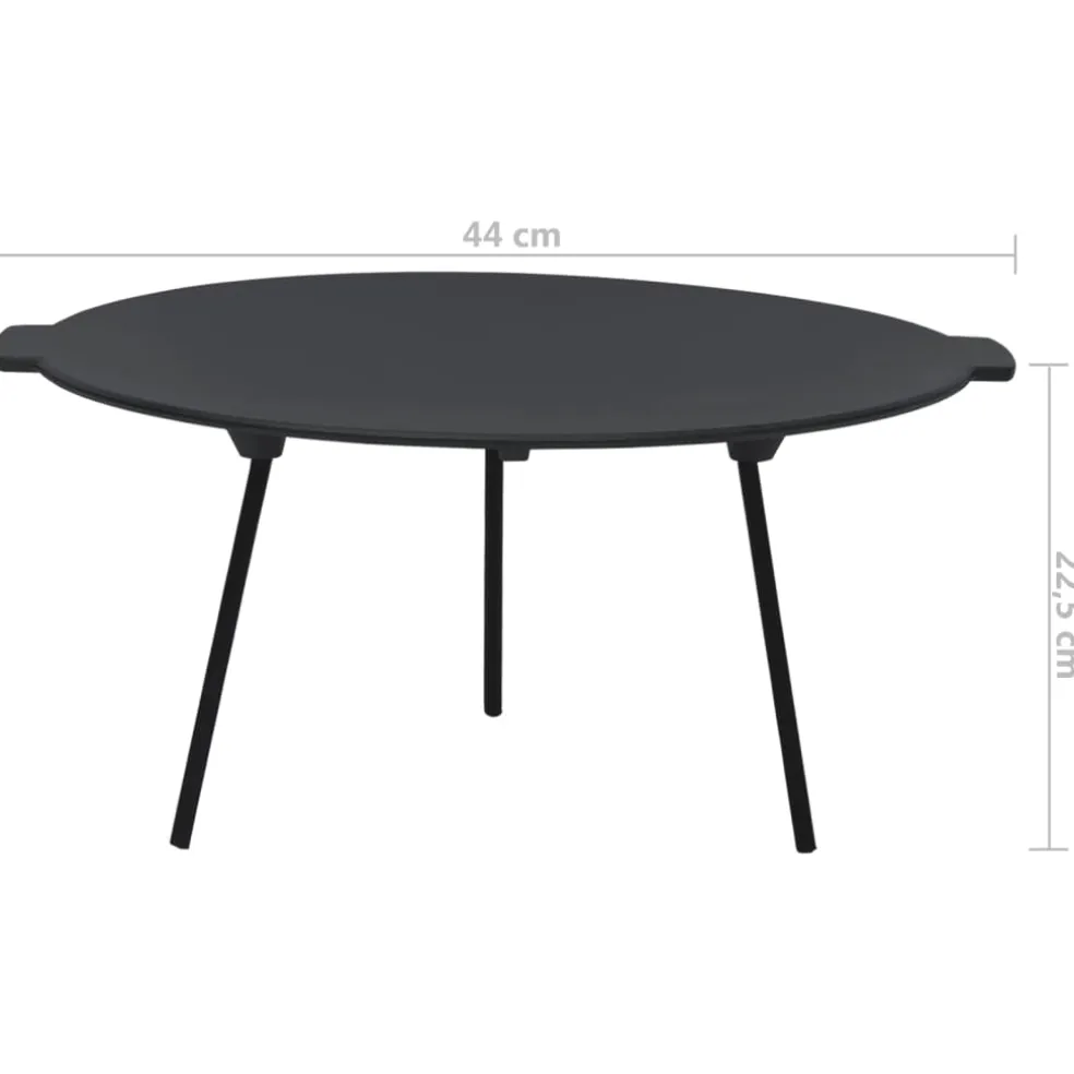 vidaXL Grillplaat Ø44 cm gietijzer