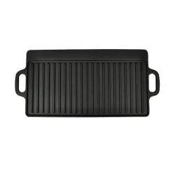 vidaXL Grillplaat dubbelzijdig 50x23 cm gietijzer