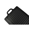vidaXL Grillplaat gietijzer dubbelzijdig 38x23 cm 2 st