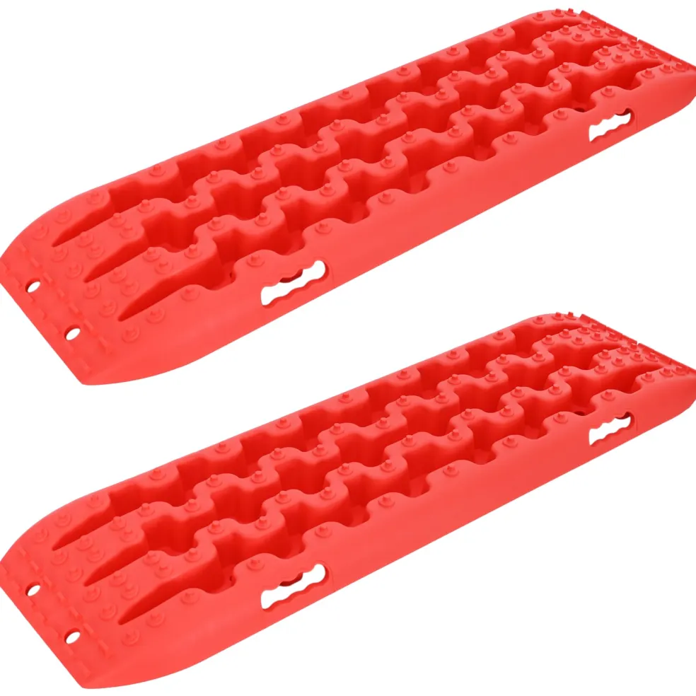 vidaXL Gripplaat 2 st Rood 106 x 30,5 x 7 cm Versterkt nylon