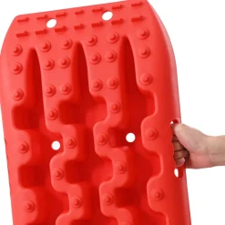 vidaXL Gripplaat 2 st Rood 106 x 30,5 x 7 cm Versterkt nylon