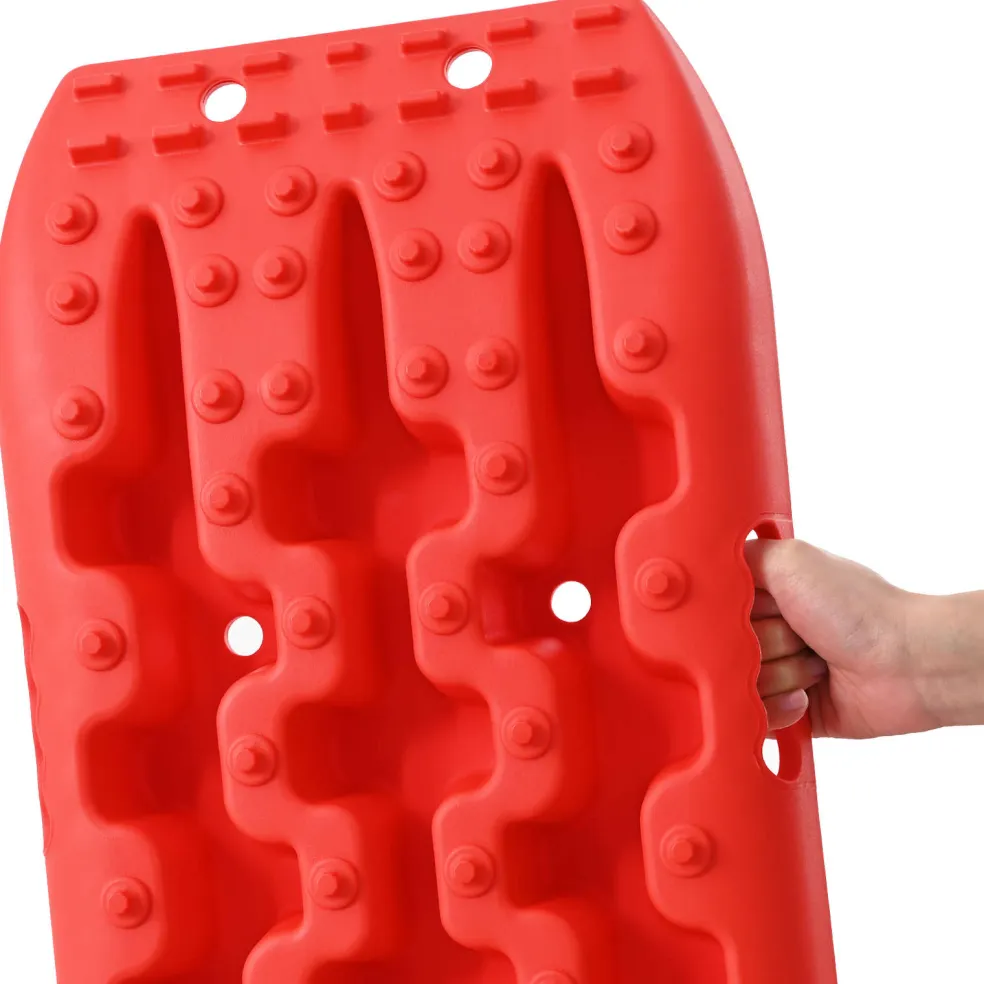 vidaXL Gripplaat 2 st Rood 106 x 30,5 x 7 cm Versterkt nylon