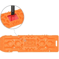 vidaXL Gripplaten 2 st 107x31x7 cm nylon oranje