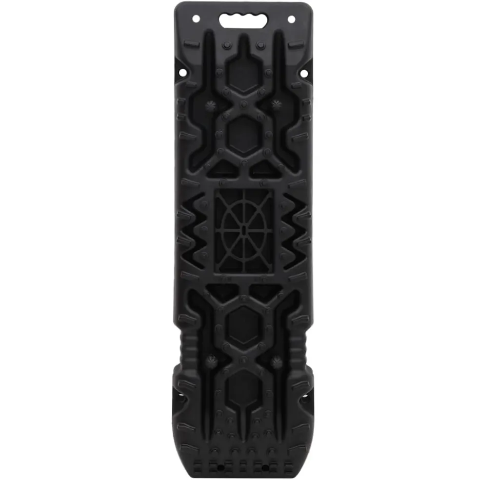 vidaXL Gripplaten 2 st 107x31x7 cm nylon zwart