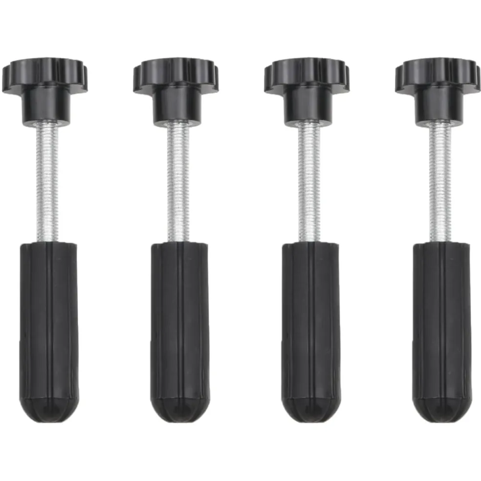 vidaXL Gripplaten 2 st 107x31x7 cm nylon zwart
