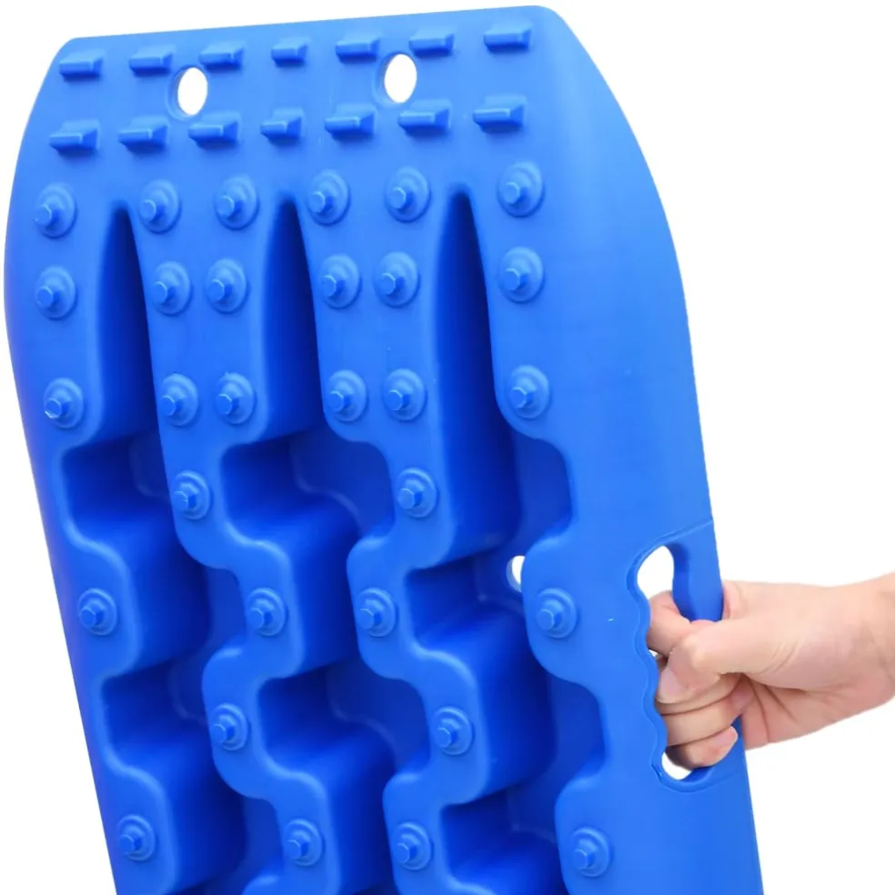 vidaXL Gripplaten 2 st 106x30,5x7 cm nylon blauw