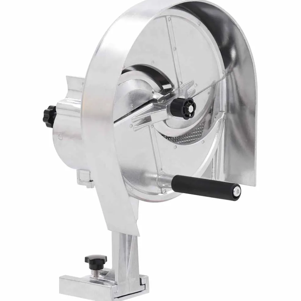 vidaXL Groentesnijder handmatig 22x44,5 cm aluminium zilverkleurig