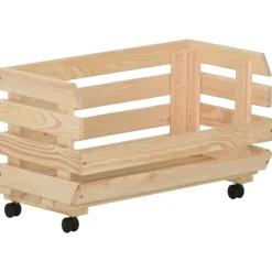 vidaXL Groentetrolley 37x30x80 cm massief grenenhout