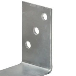 vidaXL Grondankers 6 st 8x6x30 cm gegalvaniseerd staal zilverkleurig