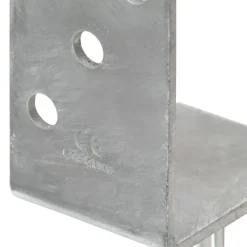 vidaXL Grondankers 6 st 8x6x30 cm gegalvaniseerd staal zilverkleurig