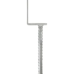 vidaXL Grondankers 6 st 8x6x30 cm gegalvaniseerd staal zilverkleurig