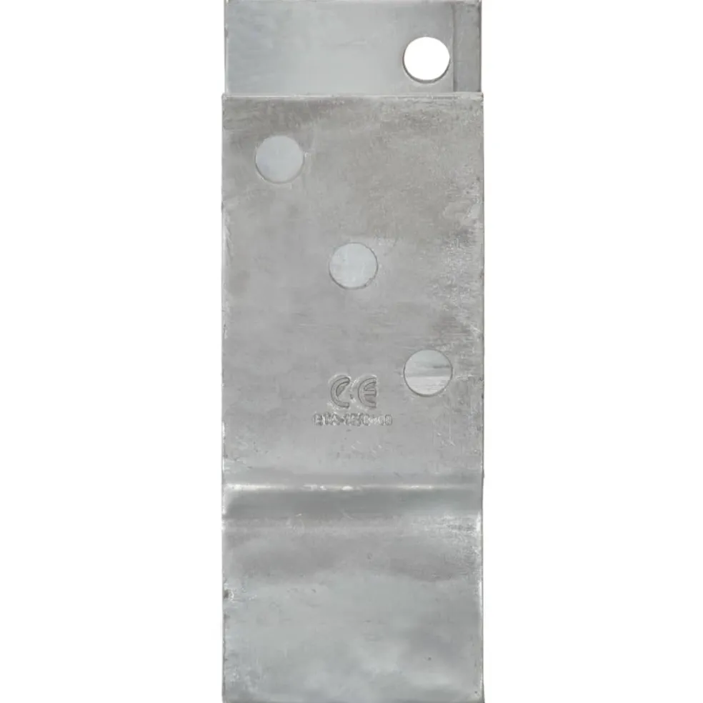 vidaXL Grondankers 6 st 7x6x15 cm gegalvaniseerd staal zilverkleurig
