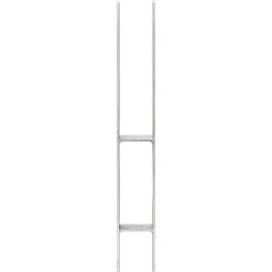 vidaXL Grondankers 6 st 7x6x60 cm gegalvaniseerd staal zilverkleurig