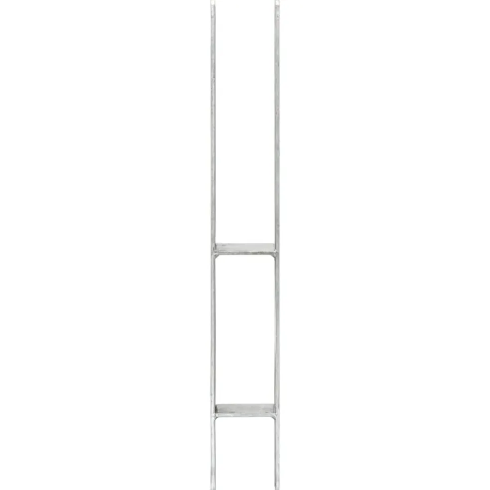 vidaXL Grondankers 6 st 7x6x60 cm gegalvaniseerd staal zilverkleurig