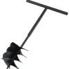 vidaXL Grondboor met handvat 250 mm met verlengbuis 4 m staal