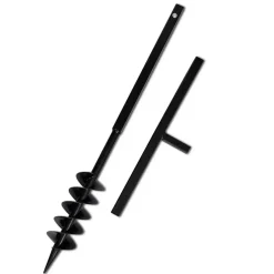 vidaXL Grondboor 100 mm met 13 m verlengstuk Staal