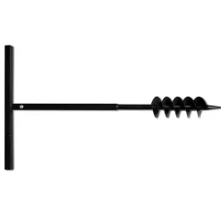 vidaXL Grondboor 100 mm met 13 m verlengstuk Staal