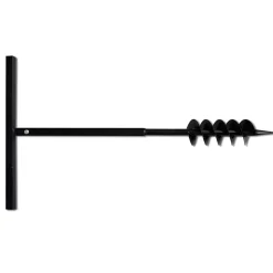vidaXL Grondboor 100 mm met 5 m verlengstuk Staal