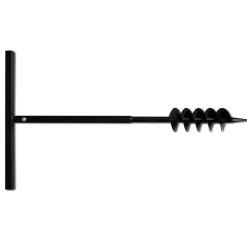 vidaXL Grondboor 100 mm met 9 m verlengstuk Staal