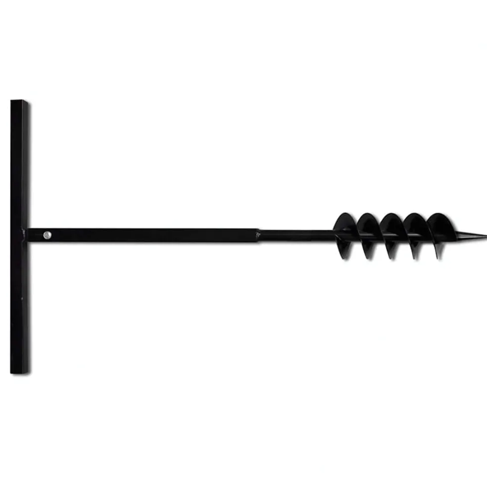 vidaXL Grondboor 100 mm met 9 m verlengstuk Staal