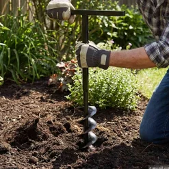 vidaXL Grondboor 100 mm met 9 m verlengstuk Staal