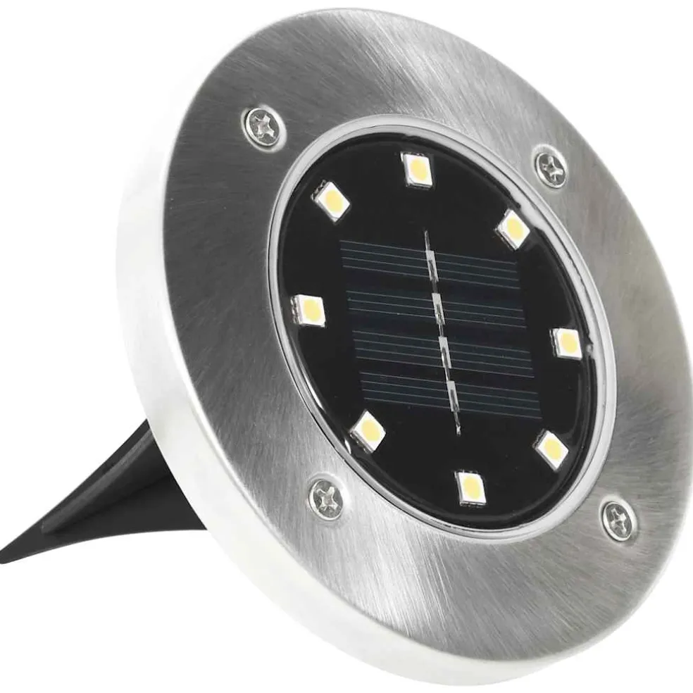 vidaXL Grondlampen 8 st solar LED warmwit