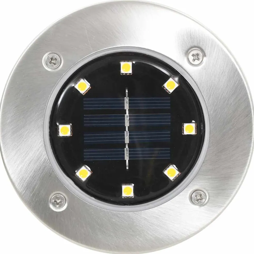 vidaXL Grondlampen 8 st solar LED warmwit