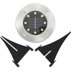 vidaXL Grondlampen 8 st solar LED warmwit