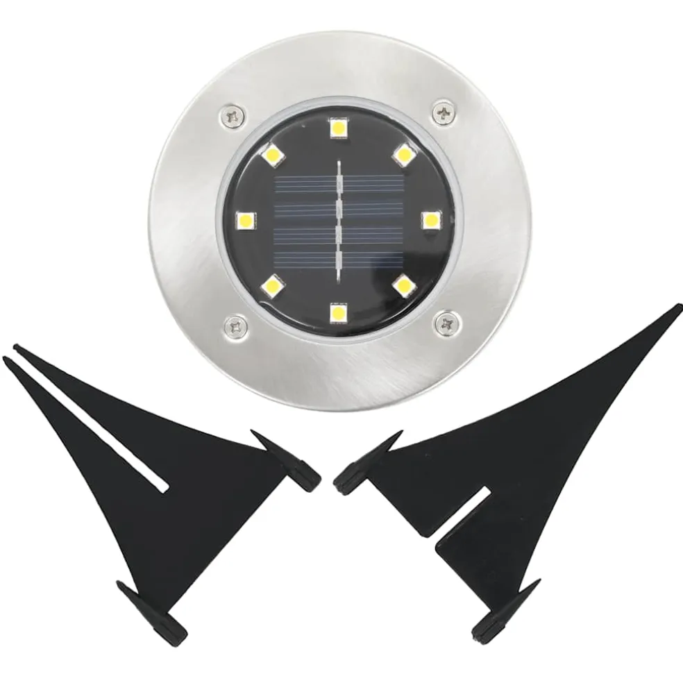 vidaXL Grondlampen 8 st solar LED warmwit