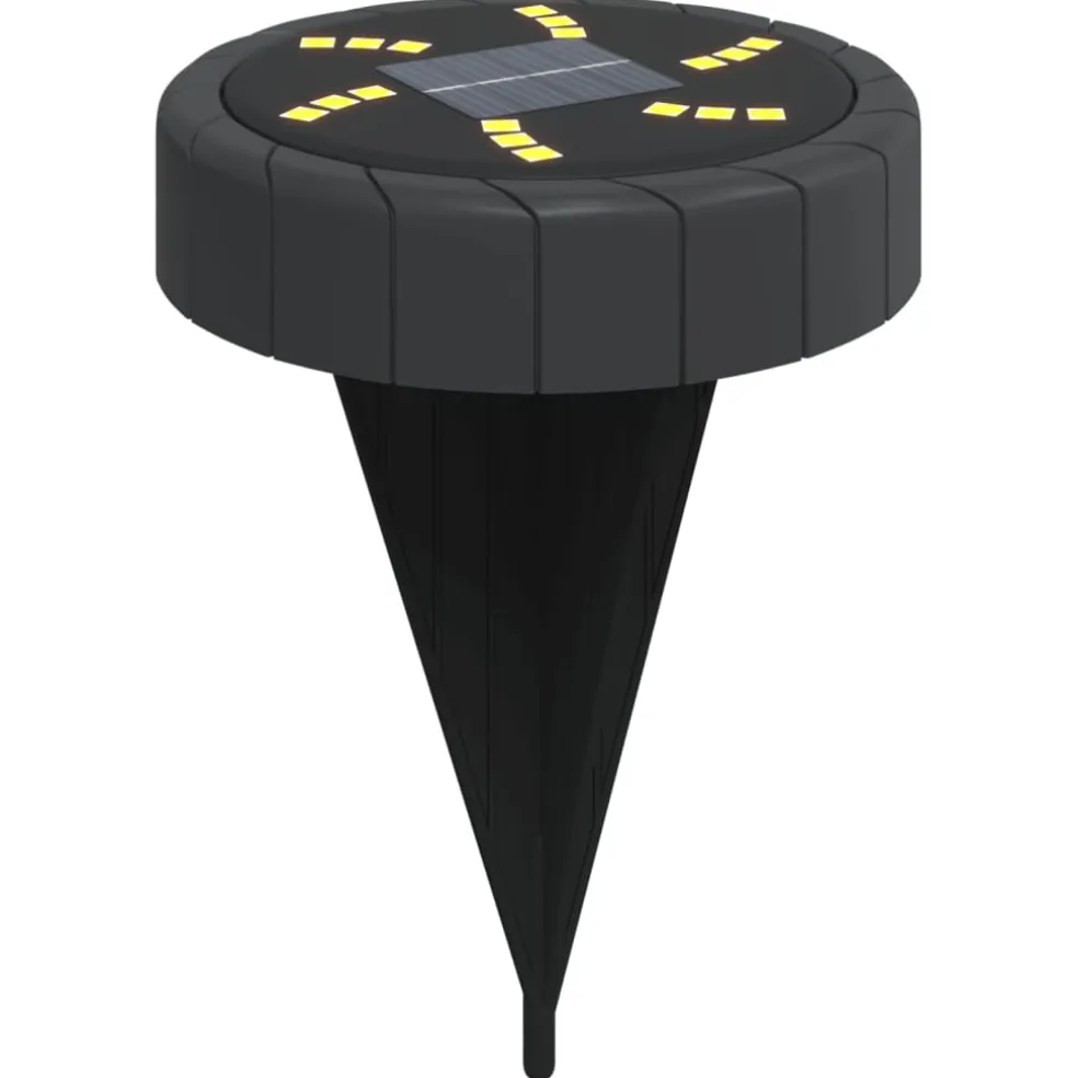 vidaXL Grondlampen 4 st solar met grondpennen warmwit