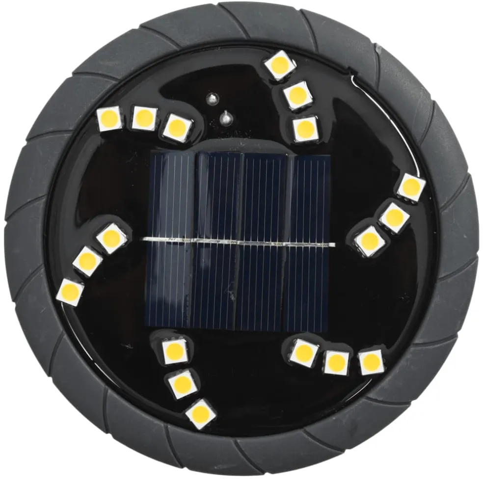vidaXL Grondlampen 4 st solar met grondpennen warmwit