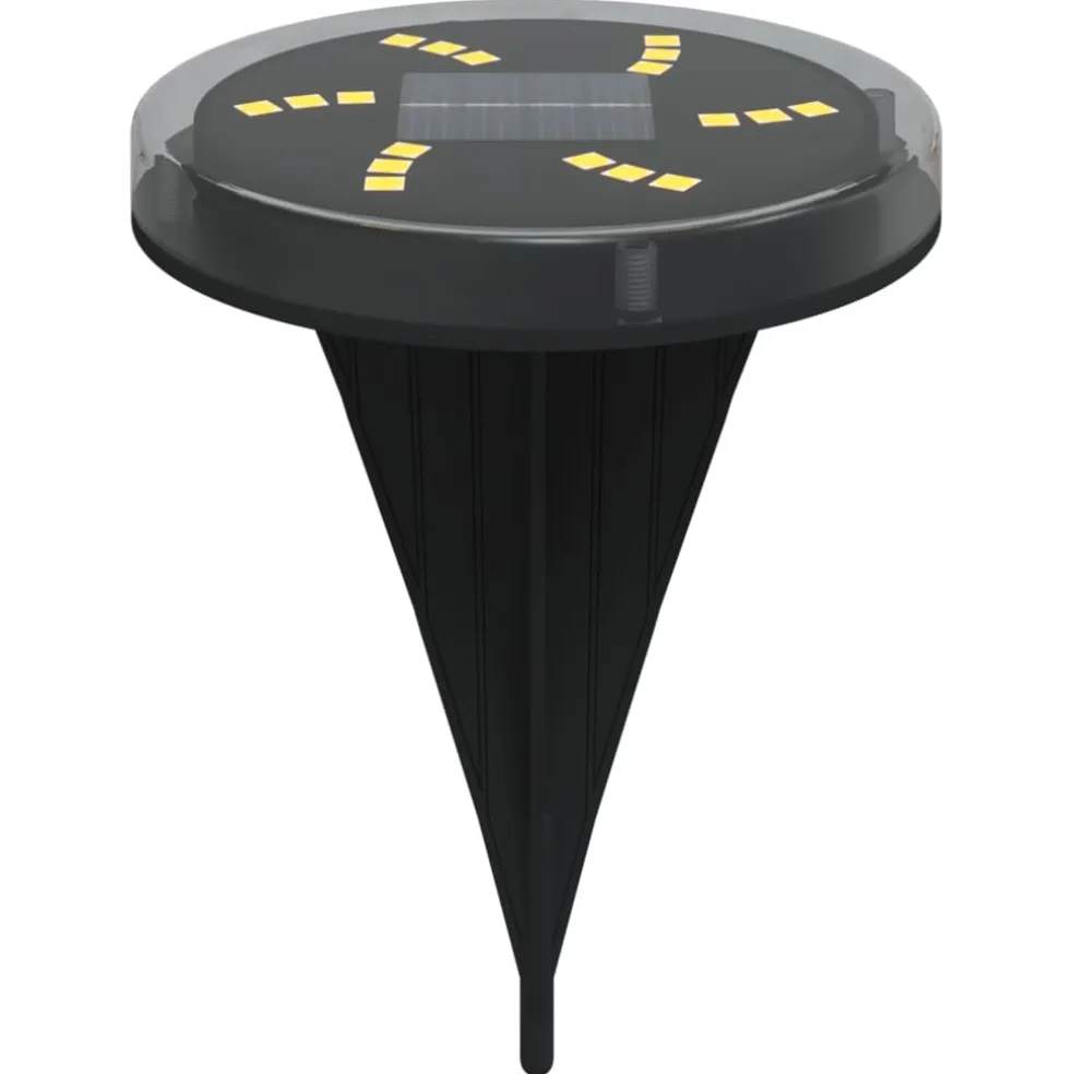 vidaXL Grondlampen 4 st solar met grondpennen warmwit