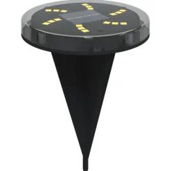 vidaXL Grondlampen 4 st solar met grondpennen warmwit