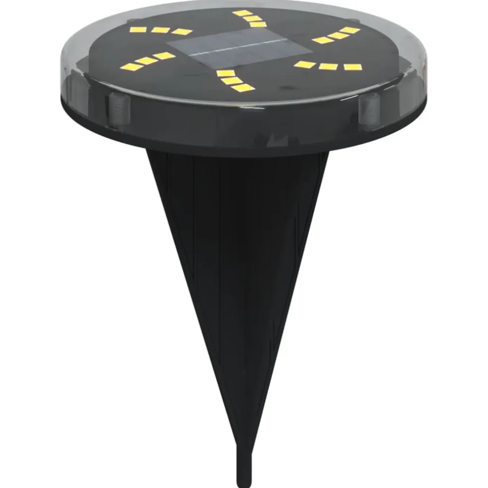vidaXL Grondlampen 4 st solar met grondpennen warmwit