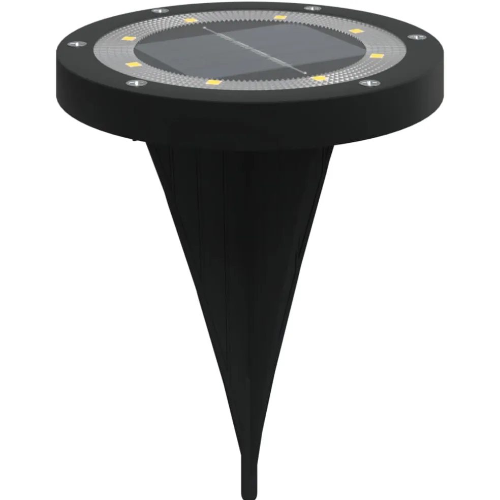 vidaXL Grondlampen 4 st solar met grondpennen warmwit