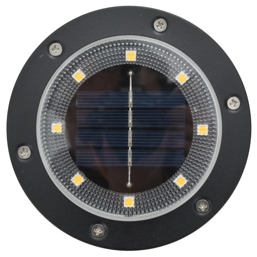 vidaXL Grondlampen 4 st solar met grondpennen warmwit