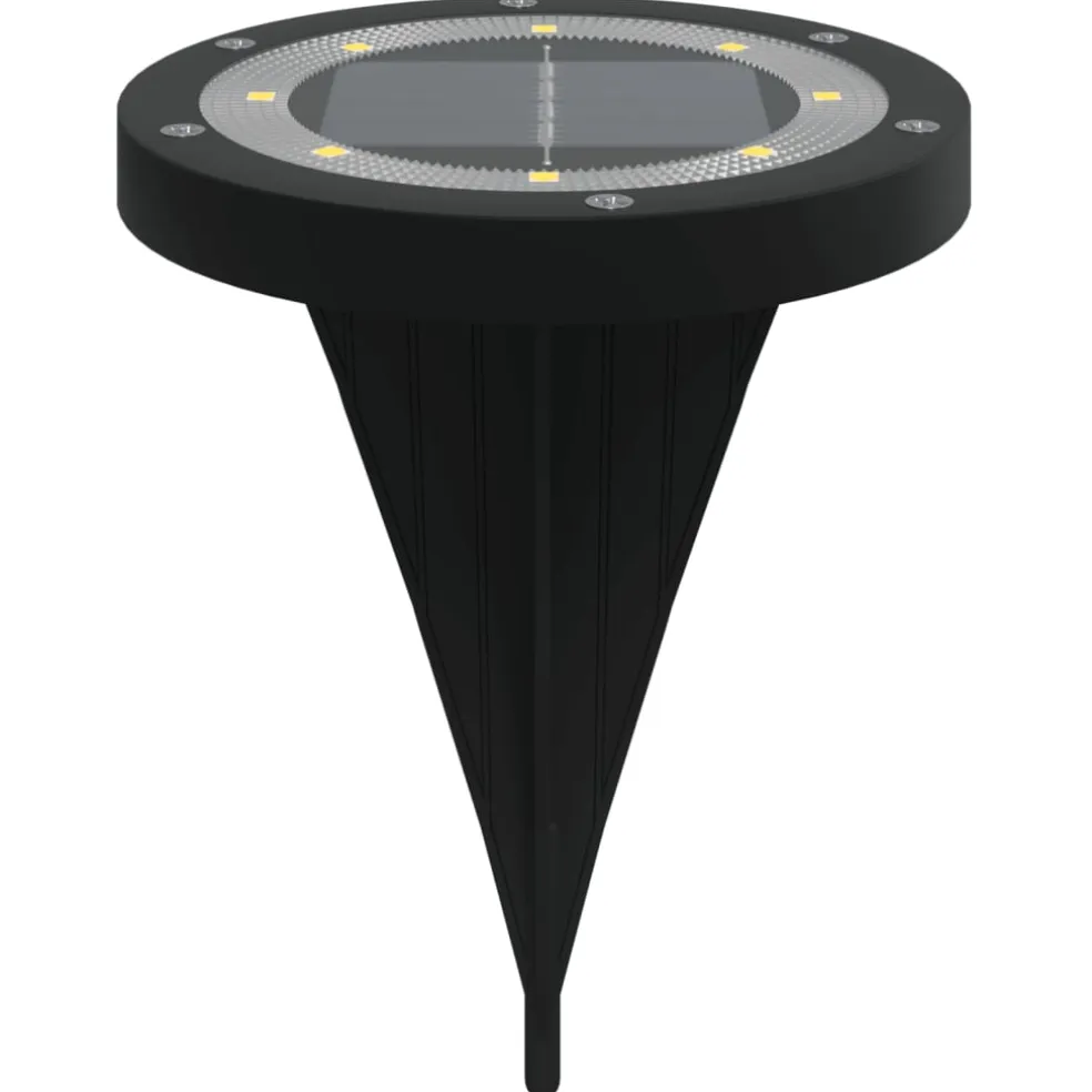 vidaXL Grondlampen 4 st solar met grondpennen warmwit