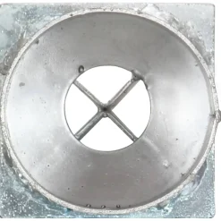 vidaXL Grondpinnen 2 st 8x61 cm gegalvaniseerd staal zilverkleurig