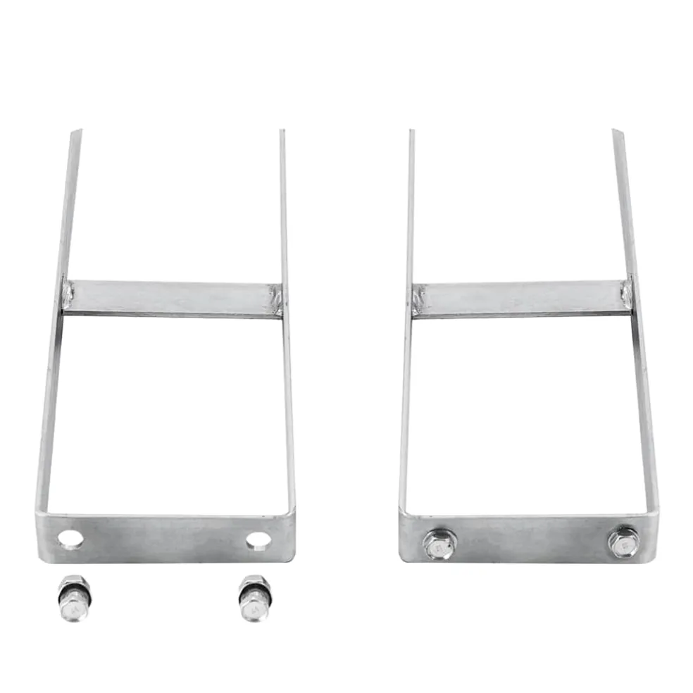 vidaXL Grondpinnen voor HKC schutting 2 st 40 cm staal