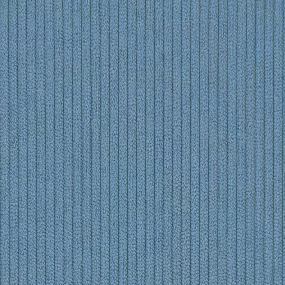 vidaXL Grote chaise longue Blauw Katoenen stof