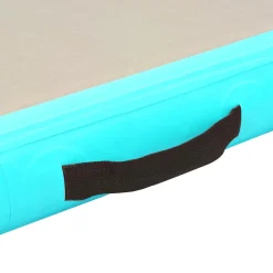 vidaXL Gymnastiekmat met pomp opblaasbaar 300x100x10 cm PVC groen