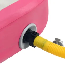 vidaXL Gymnastiekmat met pomp opblaasbaar 60x100x15 cm PVC roze